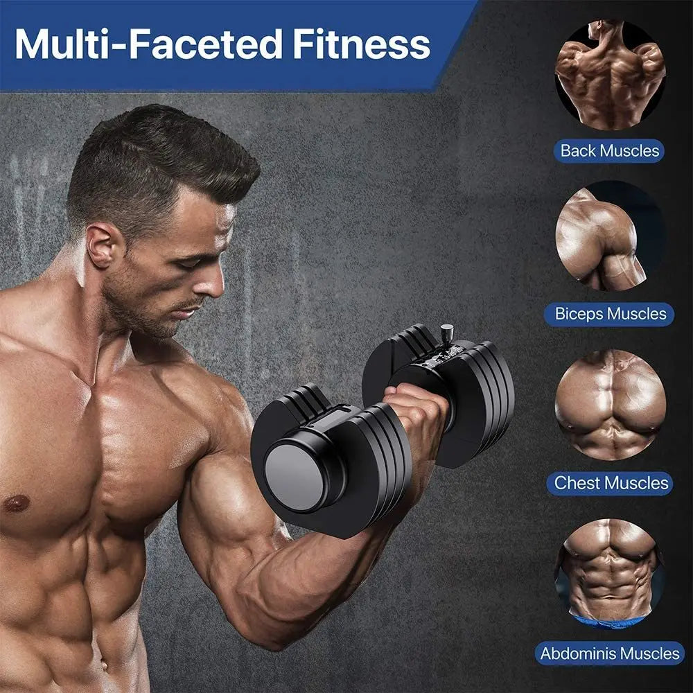Space-Saving Dumbbell Set