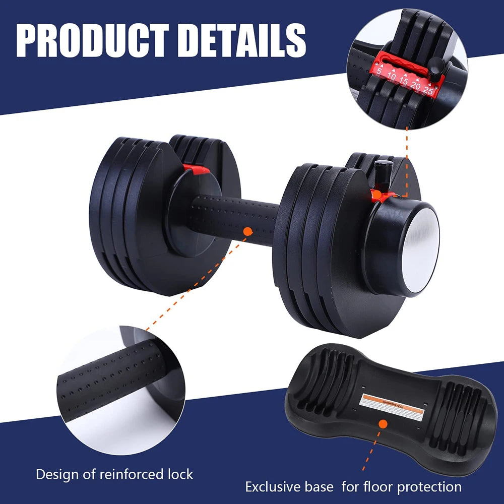 Space-Saving Dumbbell Set
