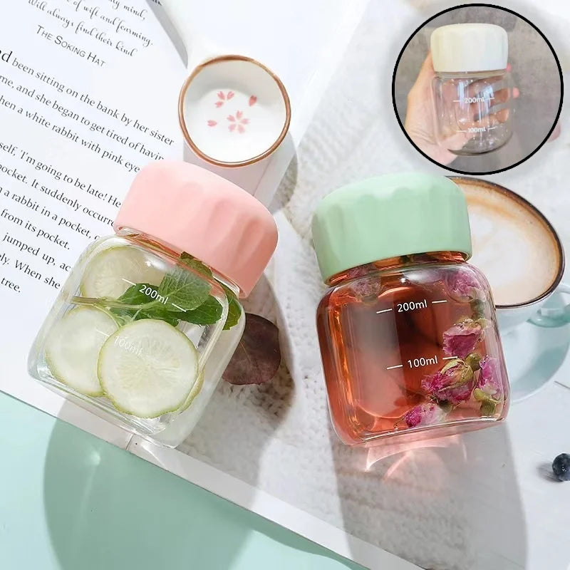 Mini Glass Water Bottle