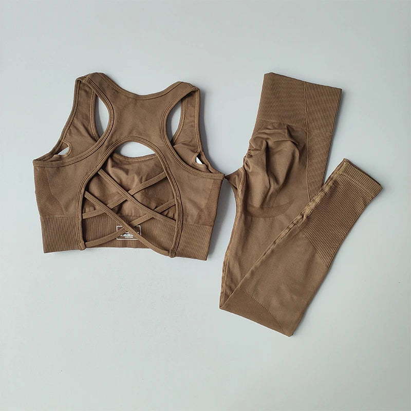 Beautiful Back Bra & Leggings Set