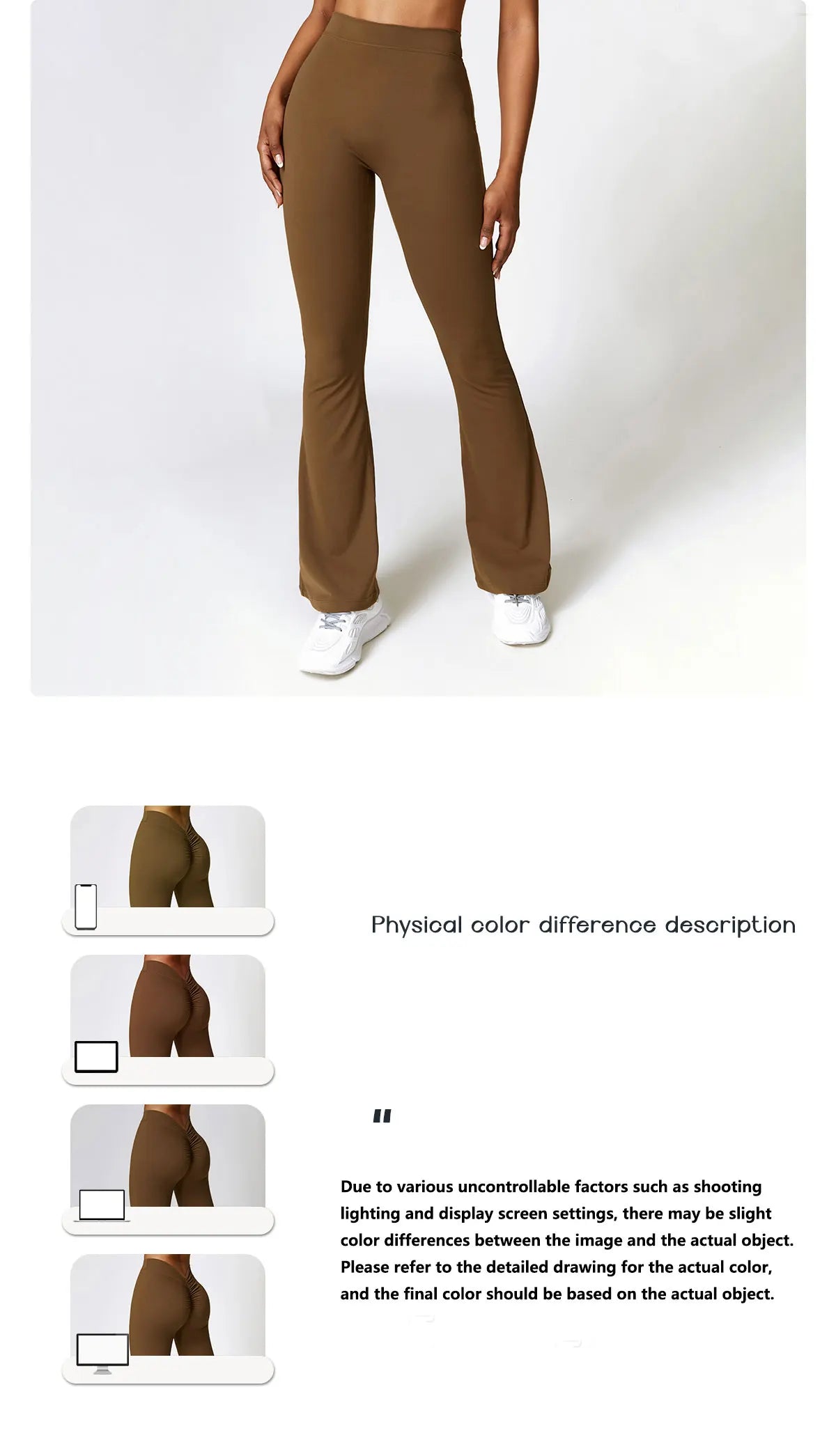 V-Cut Flare Yoga Pants