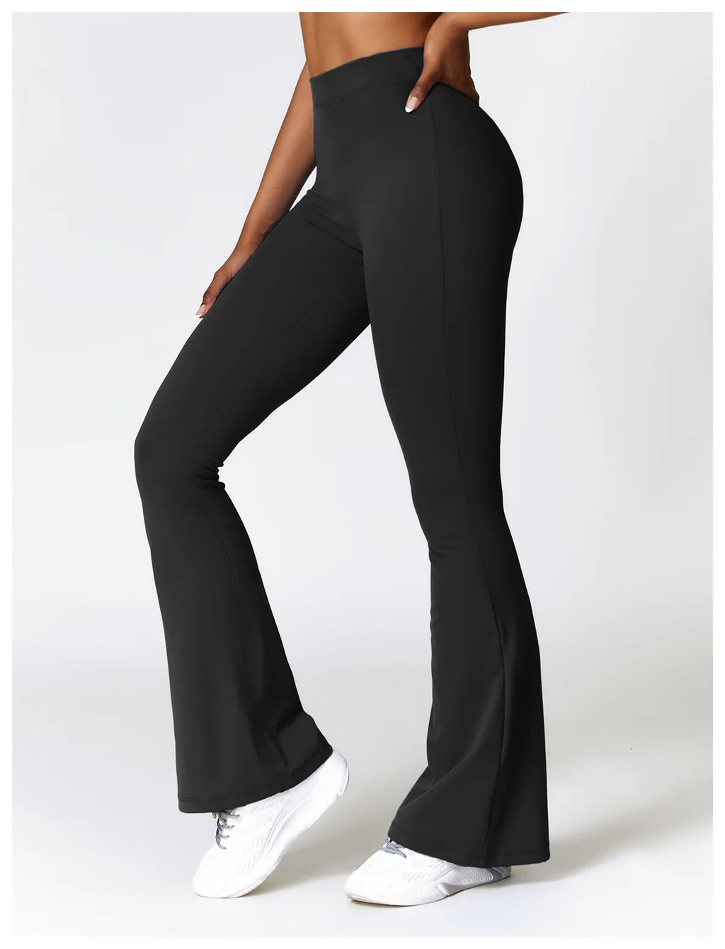 V-Cut Flare Yoga Pants