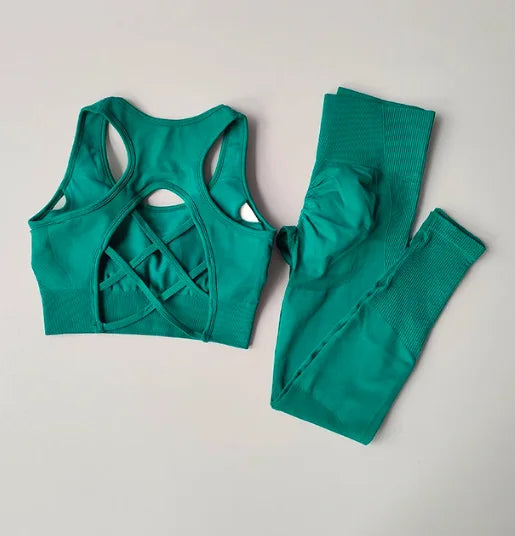 Beautiful Back Bra & Leggings Set