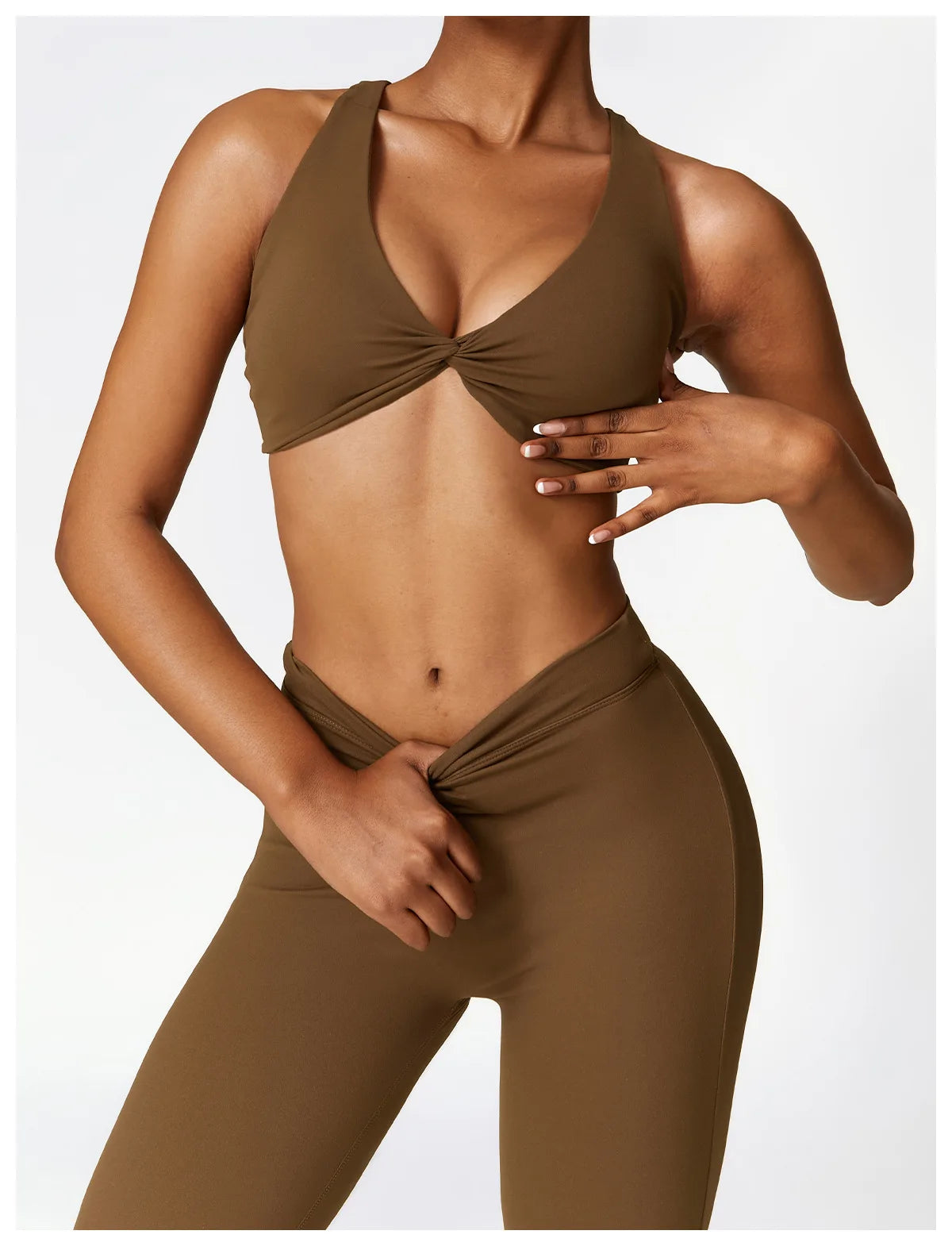 V-Cut Flare Yoga Pants