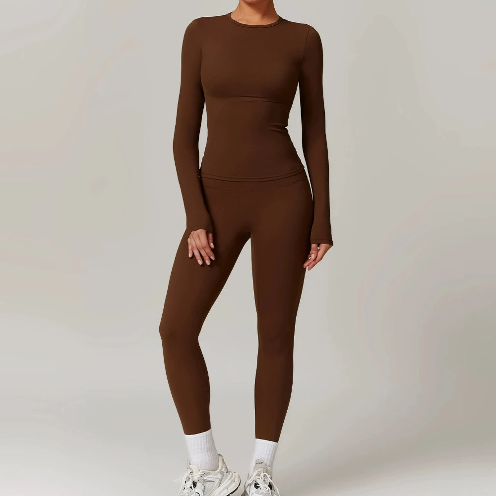 Long Sleeve Crop & Leggings Set