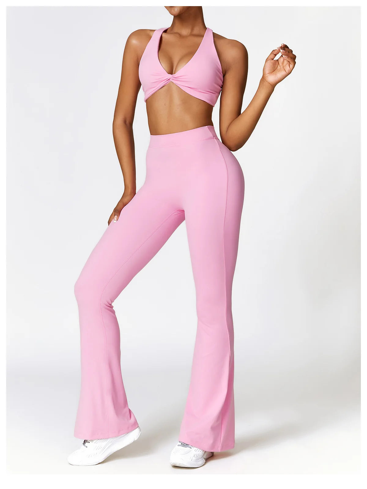 V-Cut Flare Yoga Pants