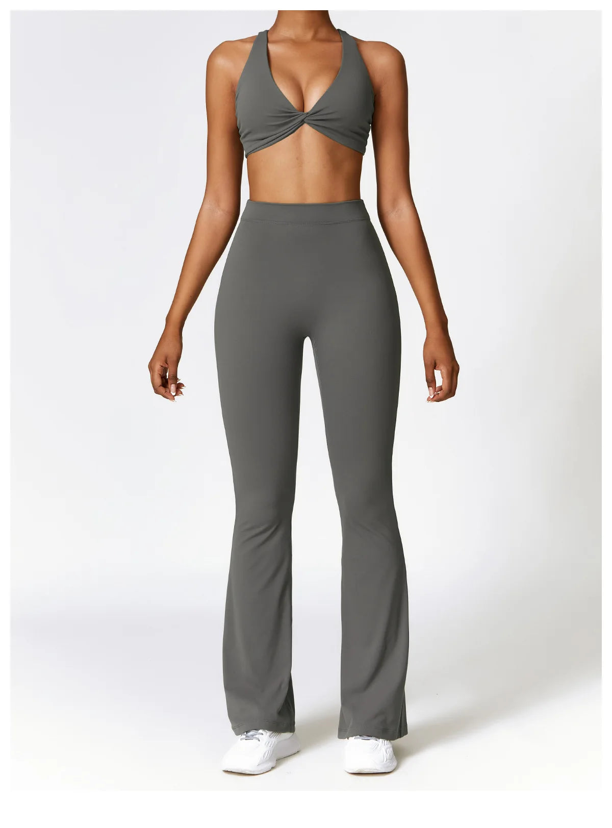 V-Cut Flare Yoga Pants