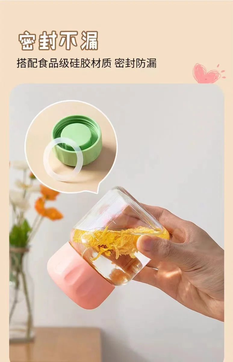 Mini Glass Water Bottle