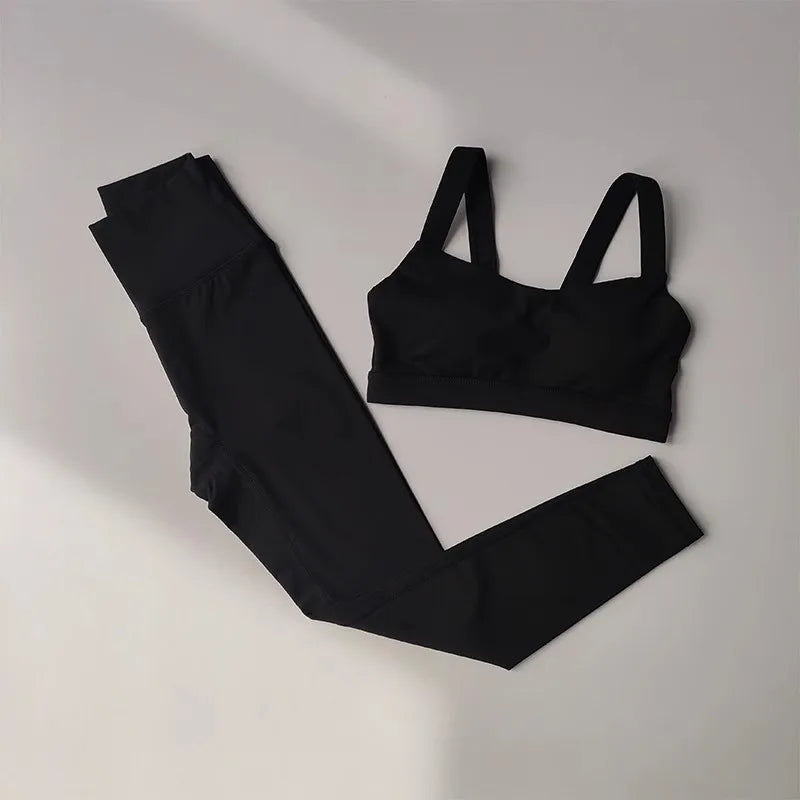 Push-Up Bra Yoga Suit Set