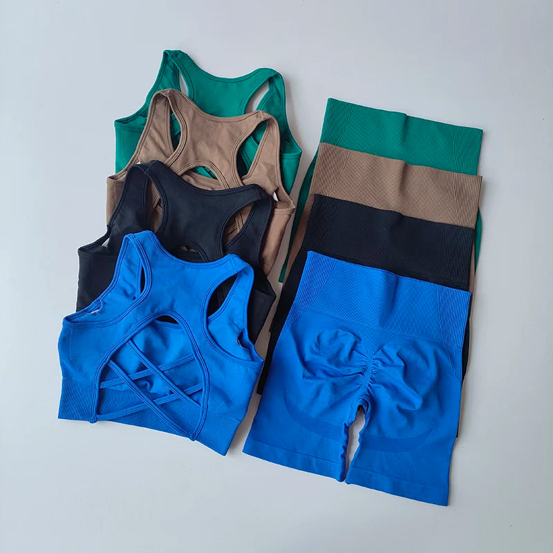 Sleeveless Bra & Shorts Set