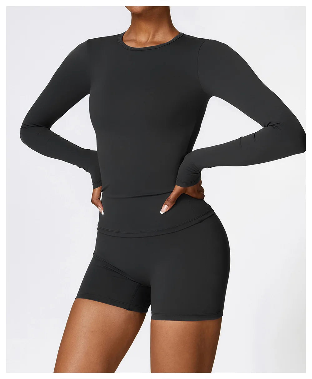 Long Sleeve Crop & Leggings Set