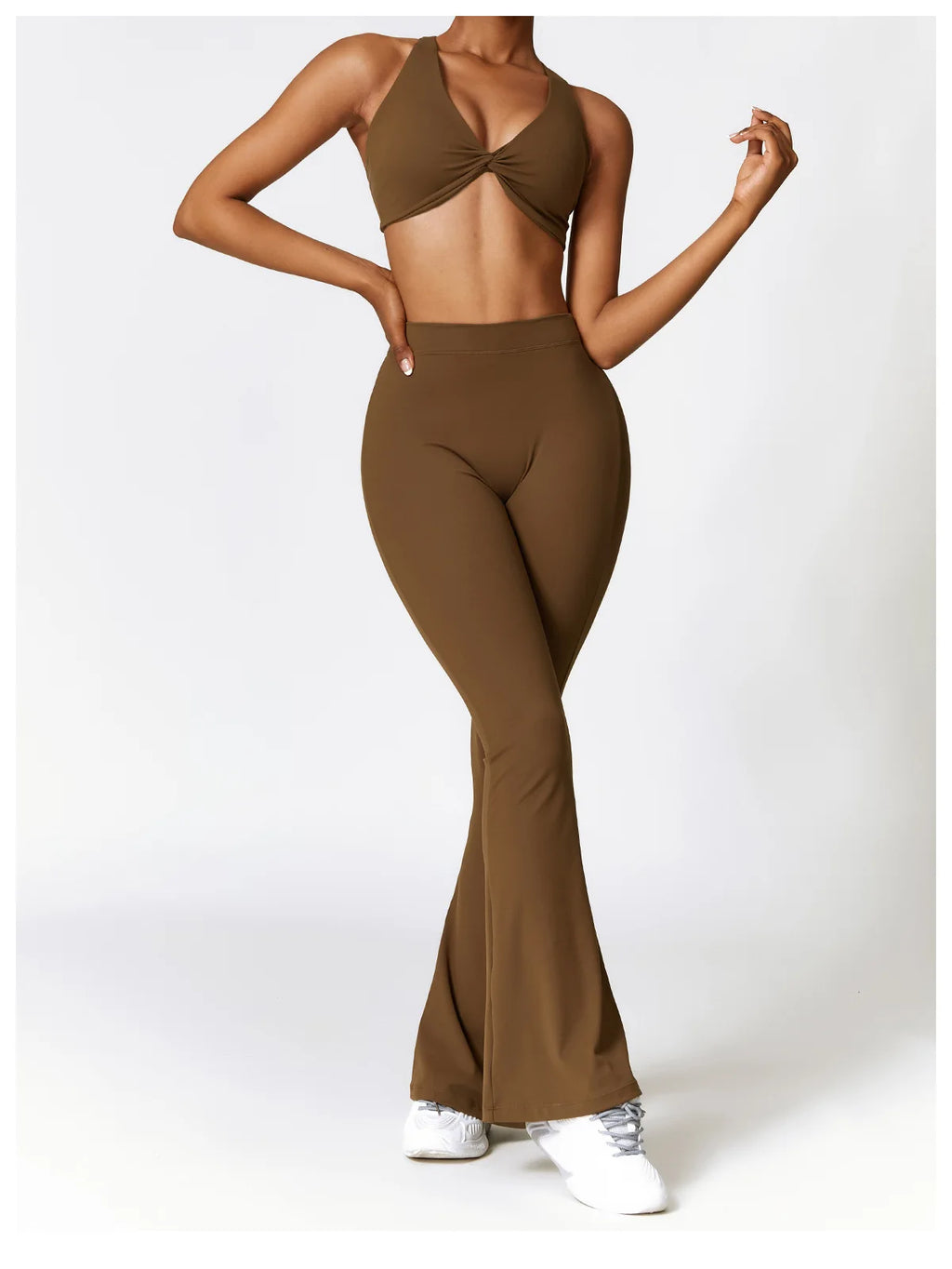 V-Cut Flare Yoga Pants