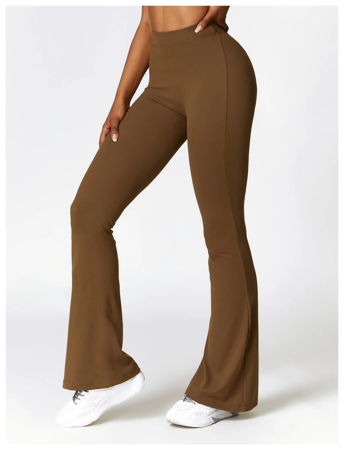 V-Cut Flare Yoga Pants