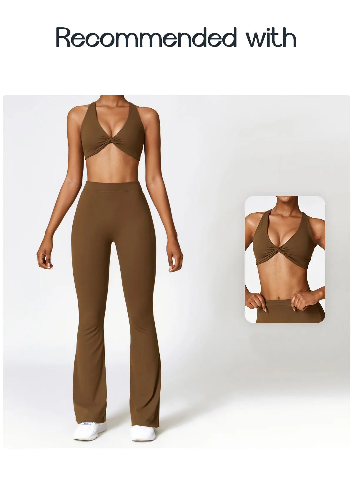 V-Cut Flare Yoga Pants