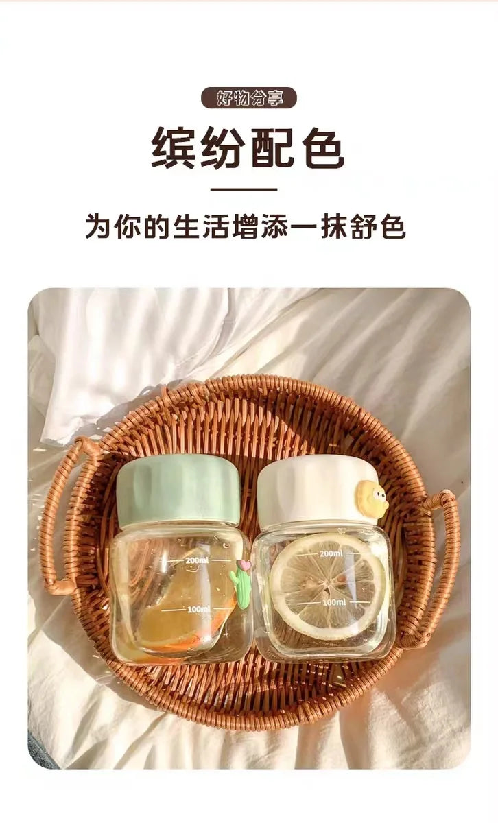 Mini Glass Water Bottle