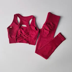 Beautiful Back Bra & Leggings Set