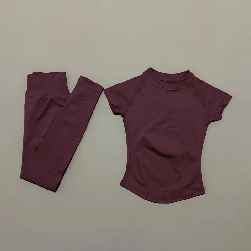 Navel Crop & Tights Set