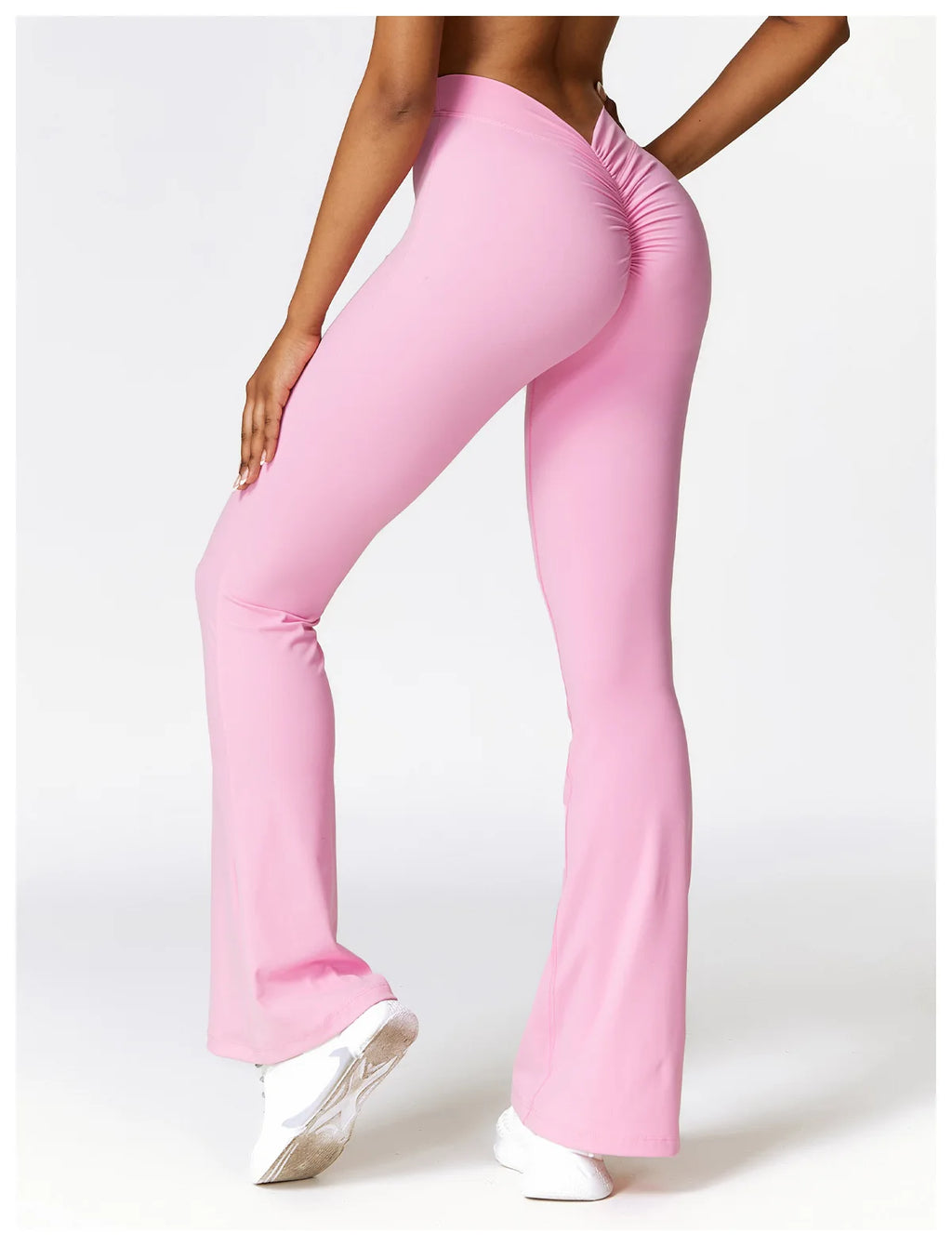 V-Cut Flare Yoga Pants