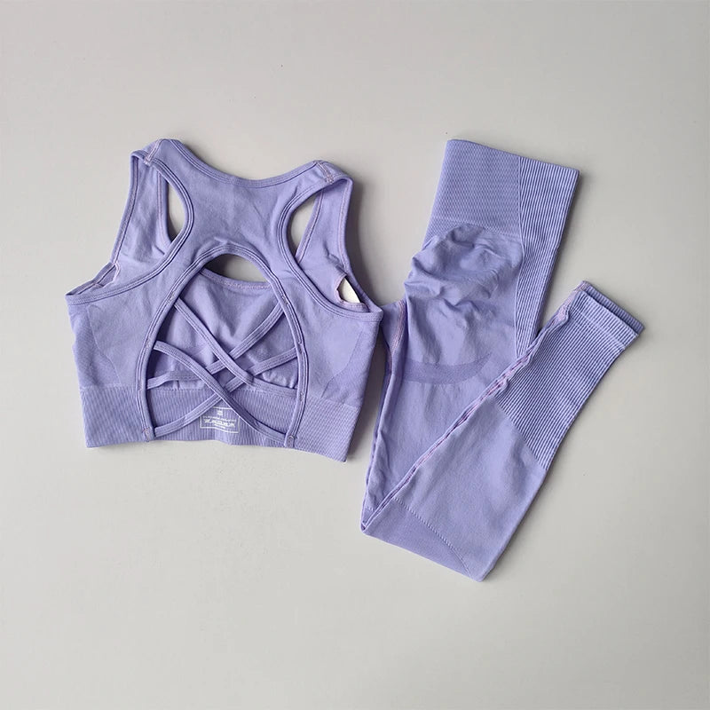 Beautiful Back Bra & Leggings Set