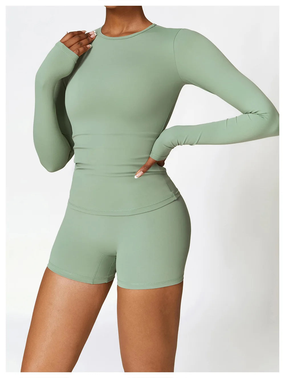Long Sleeve Crop & Leggings Set
