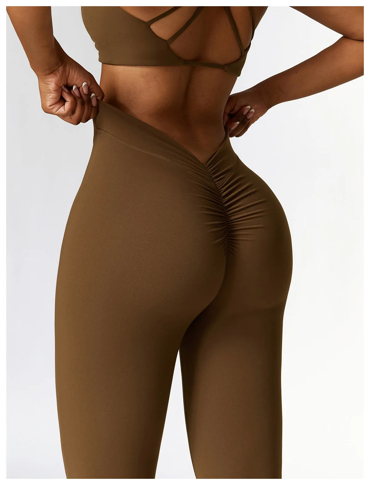 V-Cut Flare Yoga Pants