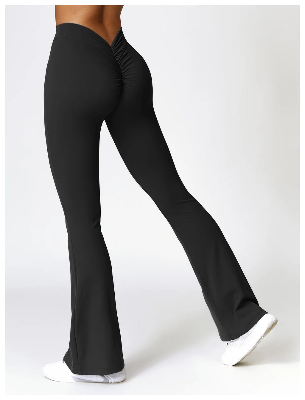 V-Cut Flare Yoga Pants