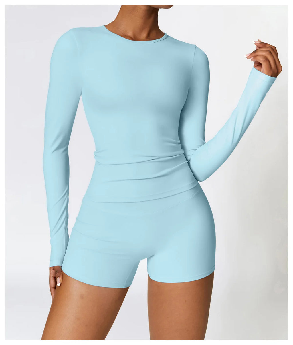 Long Sleeve Crop & Leggings Set