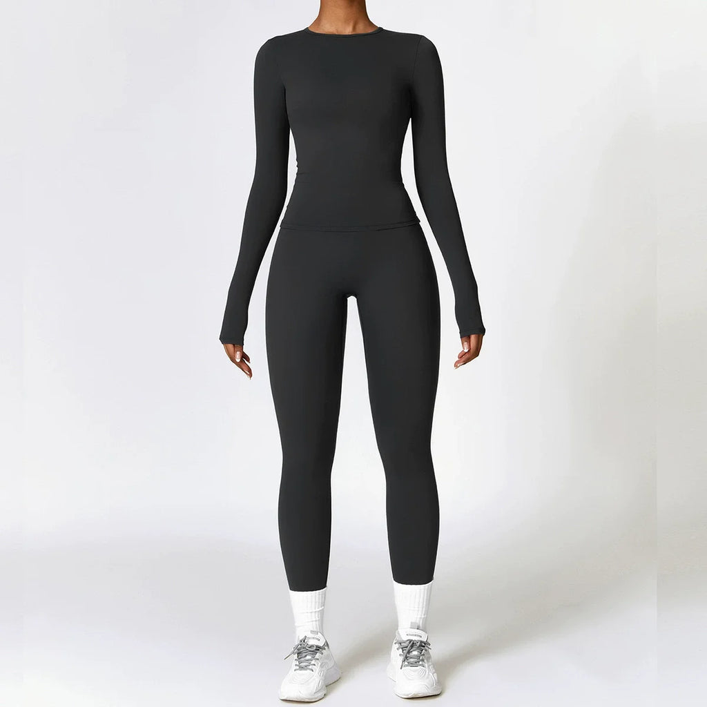 Long Sleeve Crop & Leggings Set
