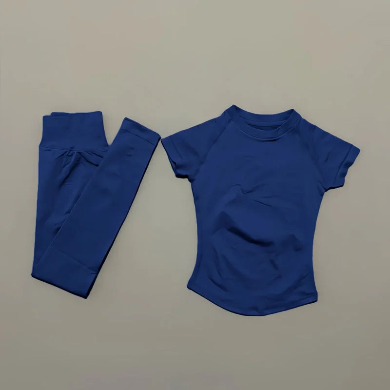 Navel Crop & Tights Set