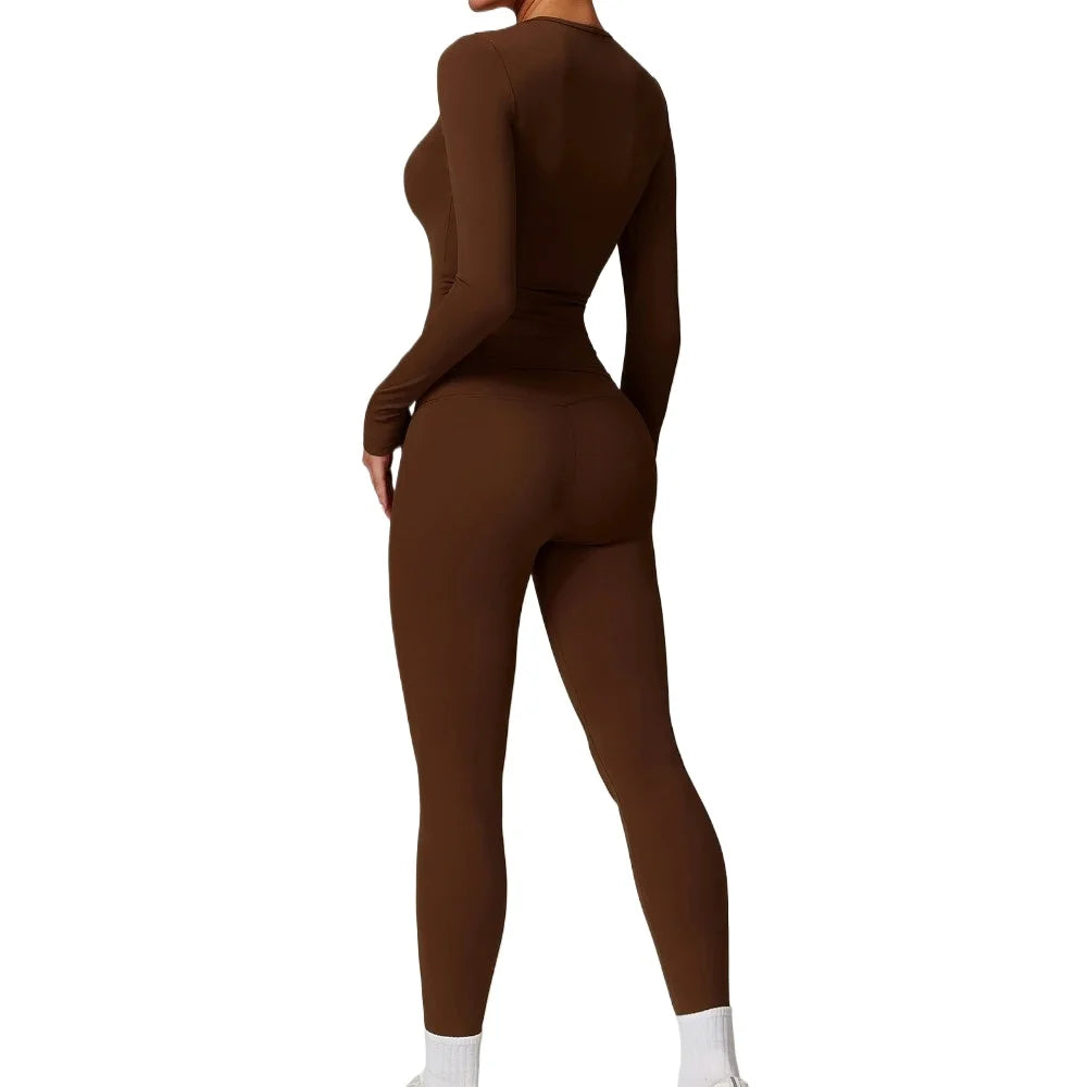 Long Sleeve Crop & Leggings Set