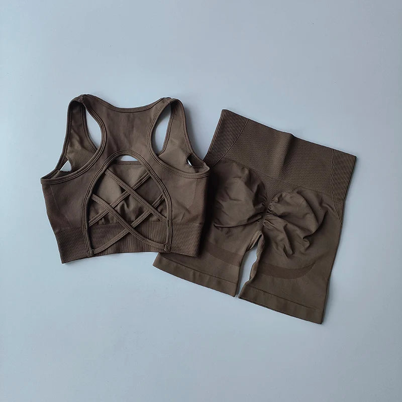 Sleeveless Bra & Shorts Set