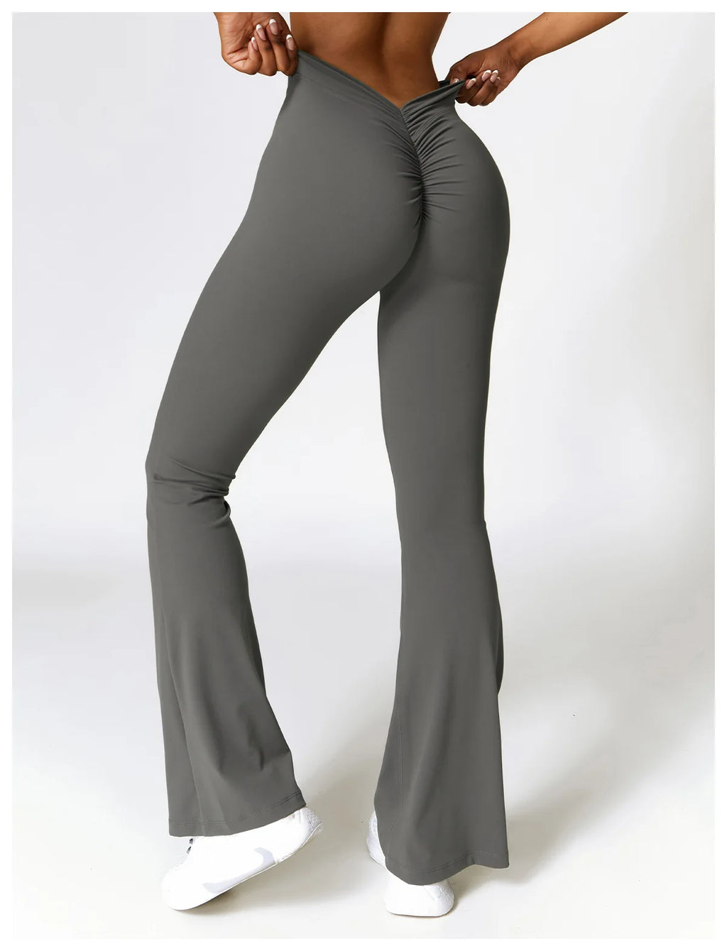 V-Cut Flare Yoga Pants
