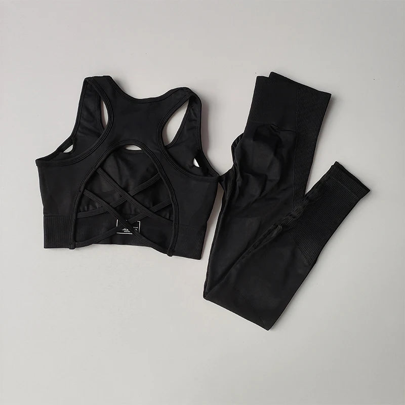 Beautiful Back Bra & Leggings Set