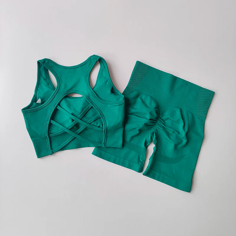 Sleeveless Bra & Shorts Set